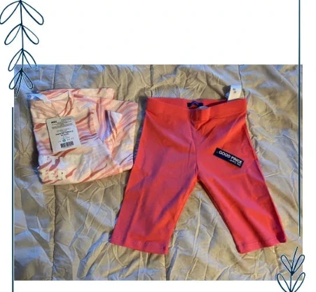 Lot NEUF robe tunique + leggings petite fille